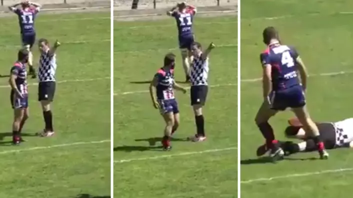 WATCH: French Rugby Player Horrifically Knocks Out Referee
