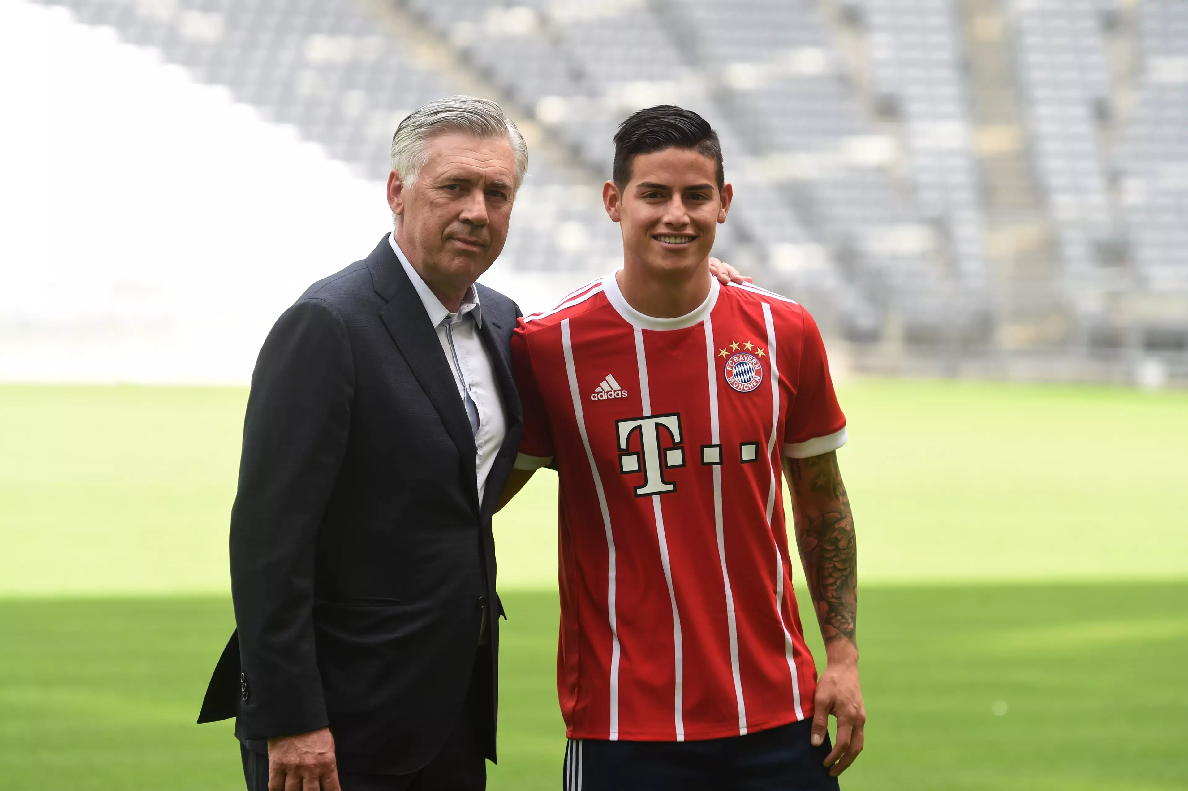 Ancelotti has managed Rodriguez at two clubs so far in his career. (Image