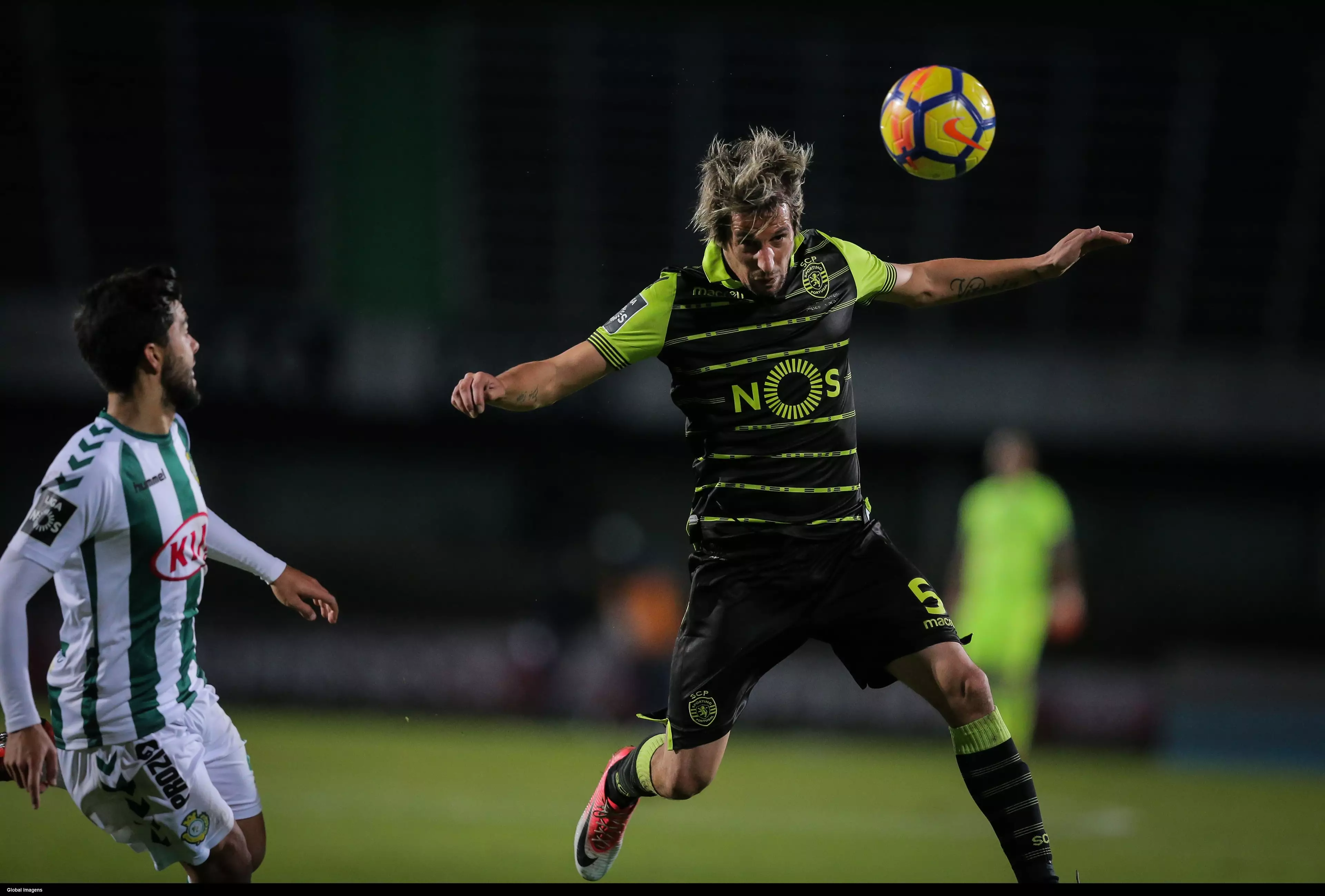 Coentrao in action for Sporting. Image: PA