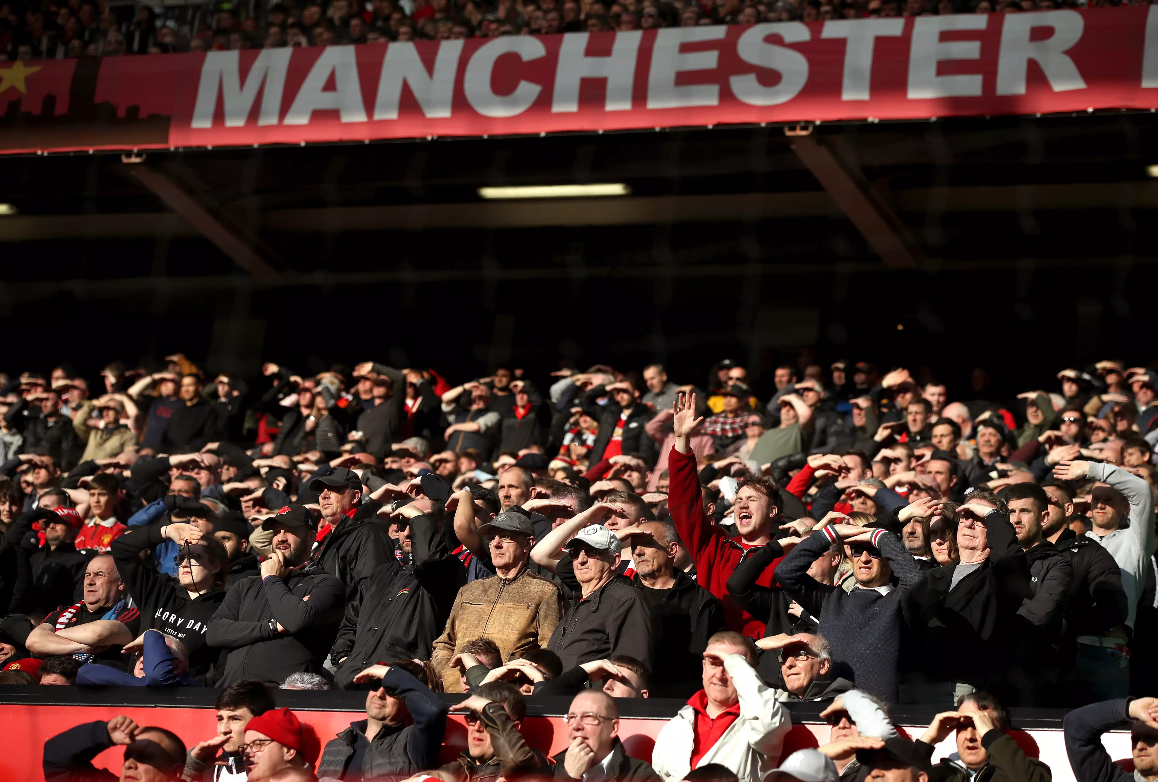 United supporters at Old Trafford. (Image