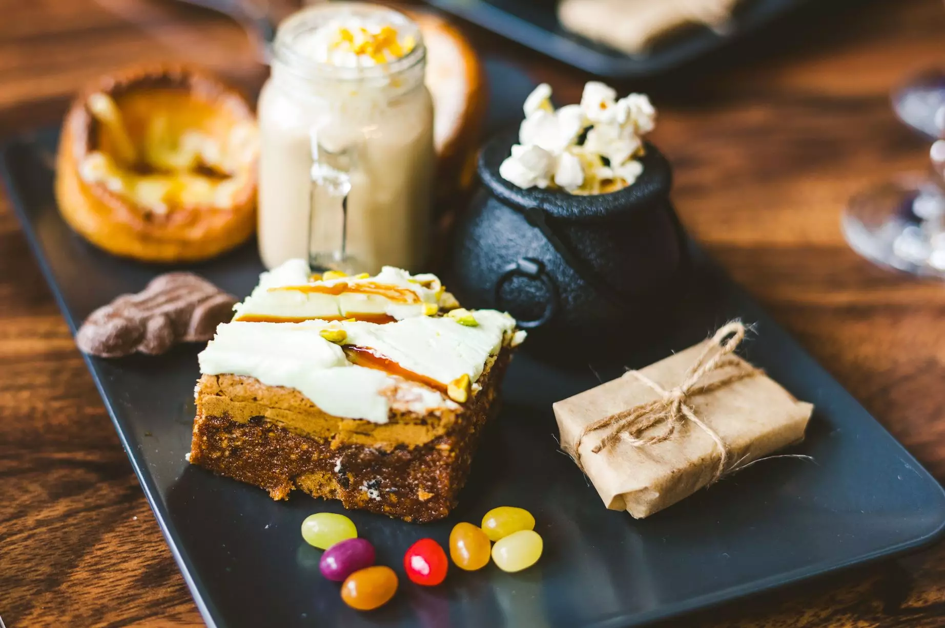 Tuck into a wizard-themed tea with sweet and savoury 'Yorkshire Cauldons', magic beans and butterscotch beer shakes (