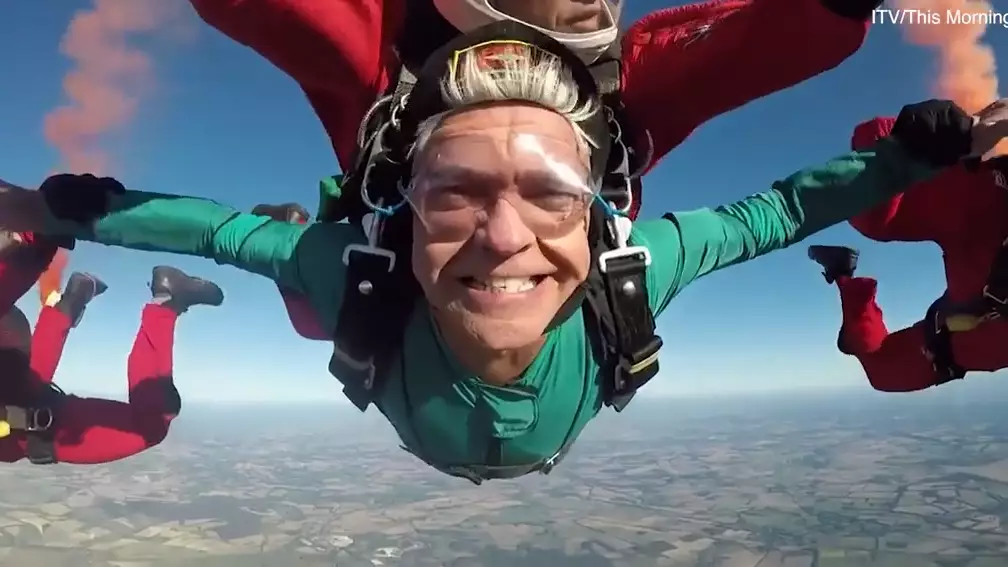 ​Phillip Schofield Dramatically Skydives Into This Morning On National TV