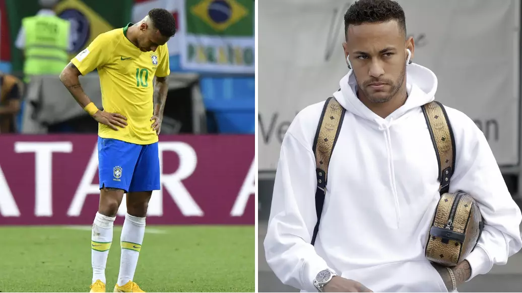 Neymar Draws Criticism For What He Did When Brazil Returned From World Cup