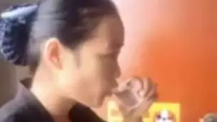 Cleaner Tries To Prove How Well She Does Job By Drinking Water From Toilet
