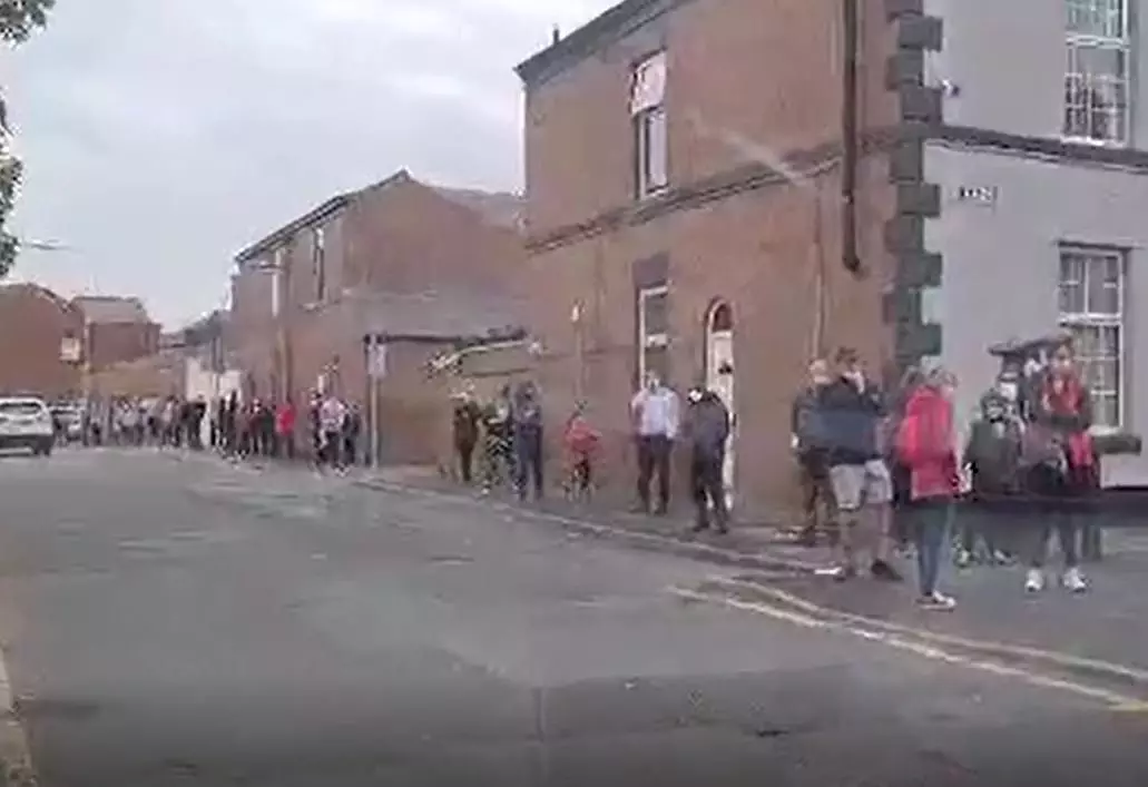 Video Shows Shocking 'Five Hour' Queue As People Wait For Covid Tests At Walk-In Centre