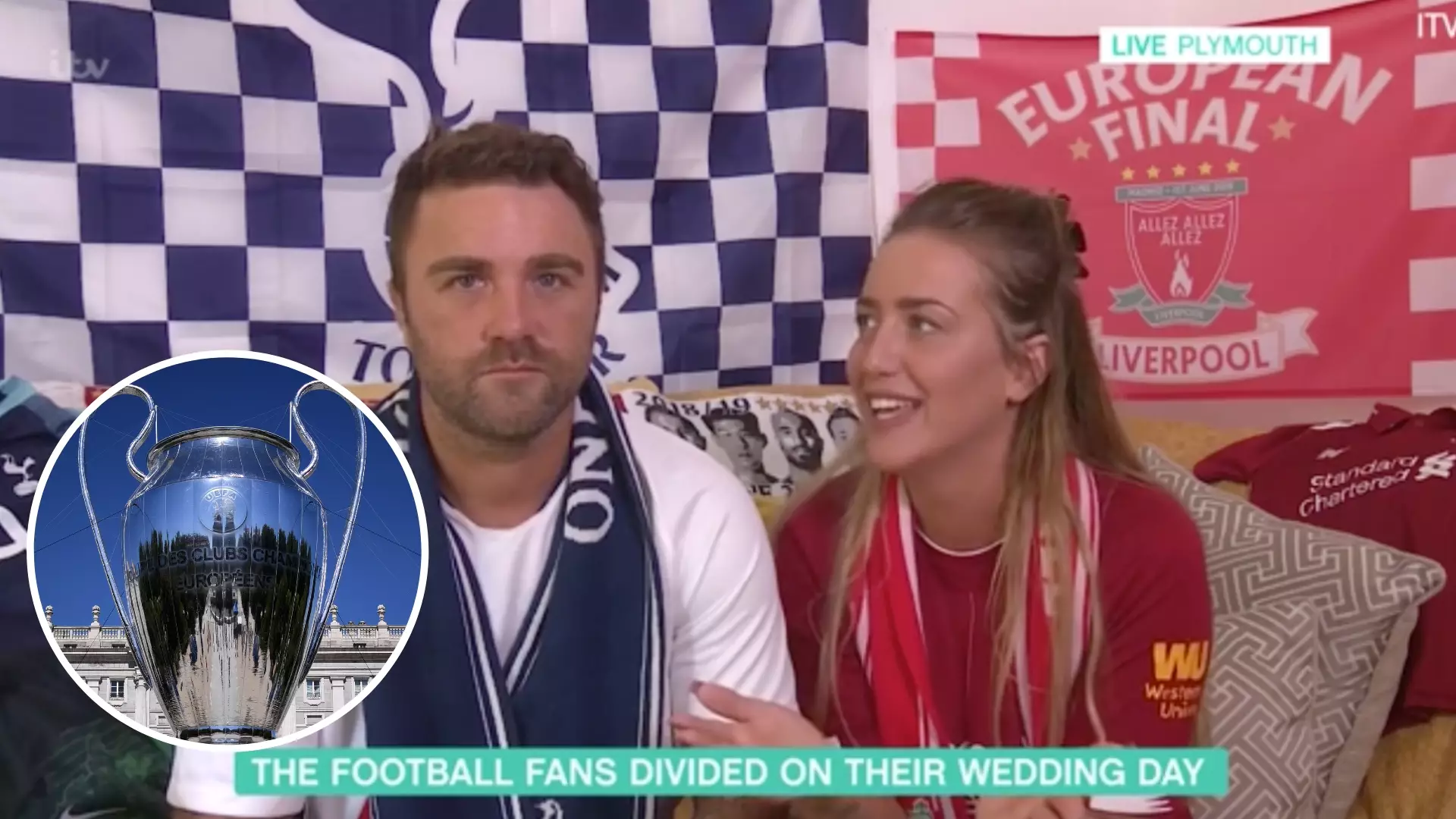 Liverpool Supporter And Spurs Fan Plan To Show The Champions League Final At Their Wedding