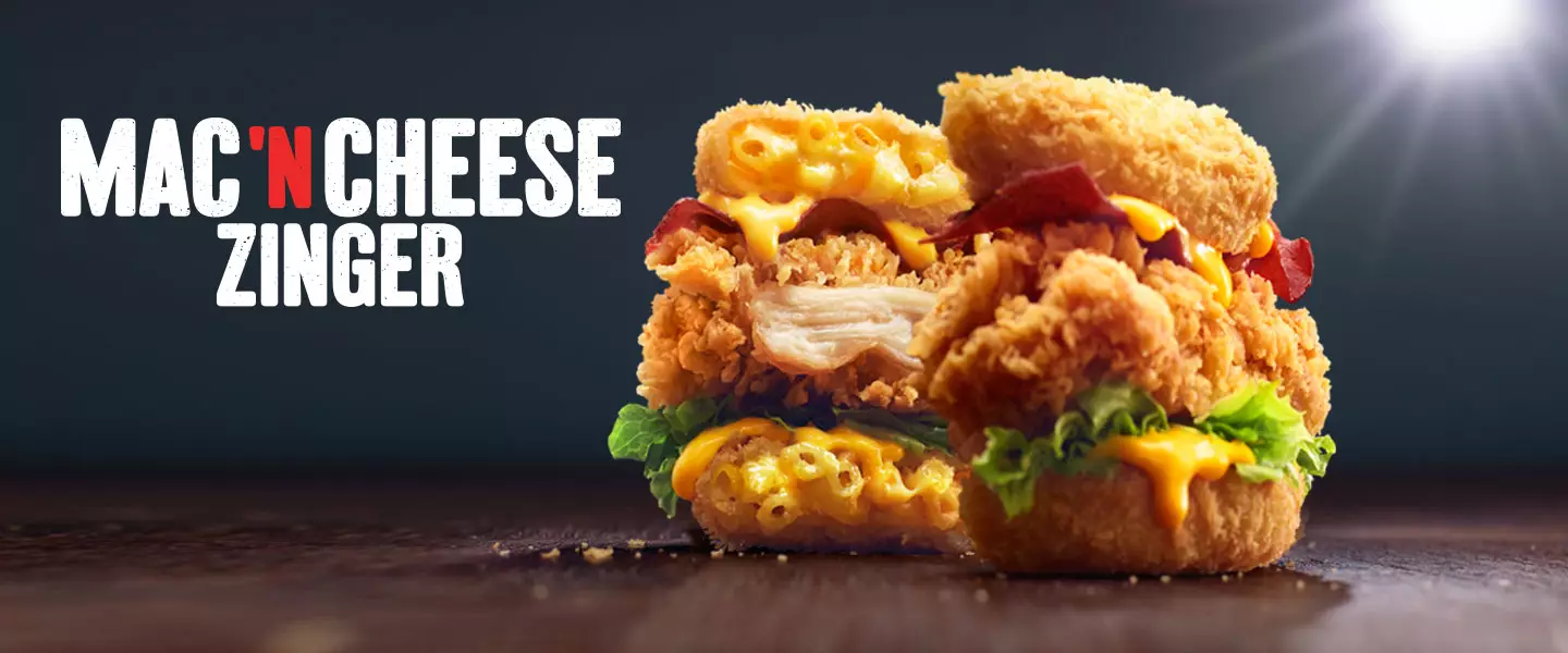 The KFC Mac 'N Cheese Zinger does look pretty bloody food-coma inducingly good.