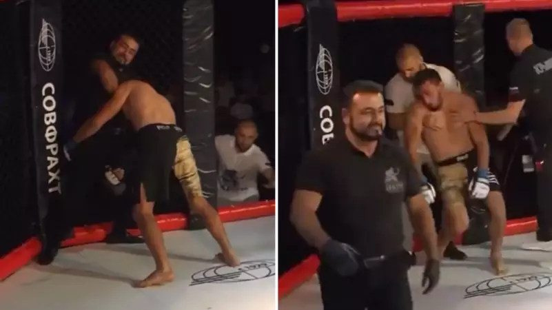MMA Referee Chokes Out Dazed Fighter And Leaves Him Unconscious In Utterly Bizarre Turn Of Events
