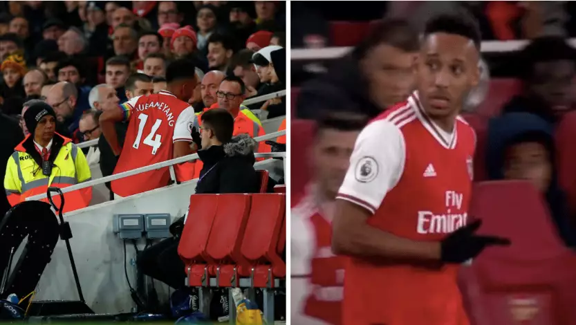 Pierre-Emerick Aubameyang Casually Went To The Toilet During Arsenal Vs Brighton