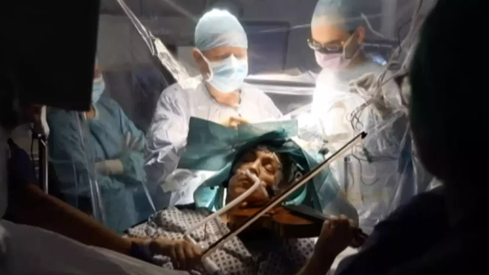 Patient Plays Violin While Doctors Remove Tumour From Her Brain