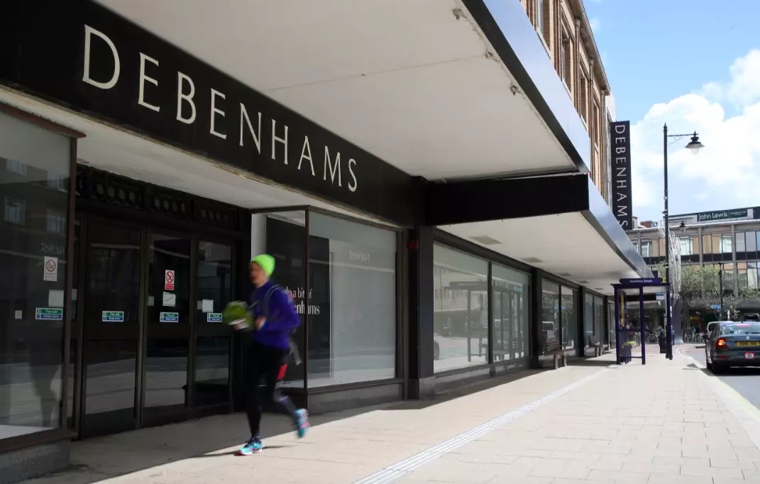It's believed the majority of Debenhams' staff have been furloughed (