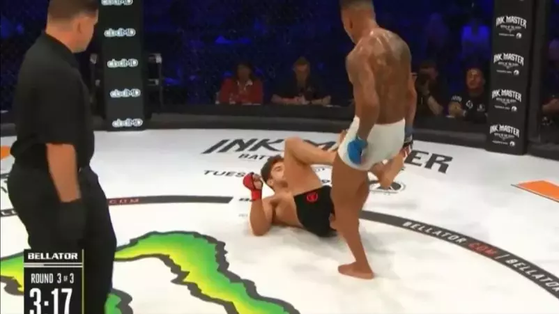 MMA Fighter Docked Point For Kicking Opponent Right Up The Bum