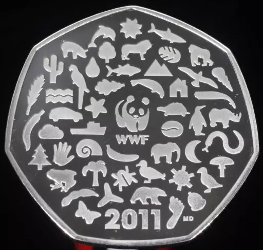 The coin that led to The Coin Supplier's success: a 2011 WWF 50p.