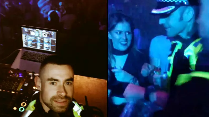 Policeman Surprises Clubbers By Popping Up In DJ Booth