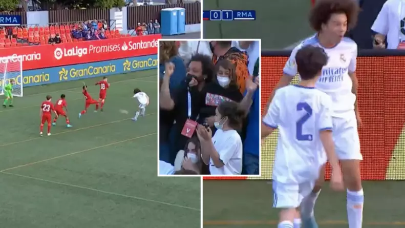 Marcelo's Son Scores Vs Liverpool And Celebrates With Cristiano Ronaldo's 'SIUUUU' Cry