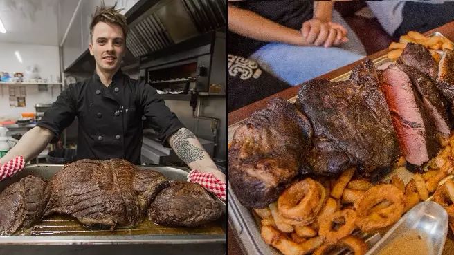 Pub Serves UK's Biggest Steak For 125 Quid