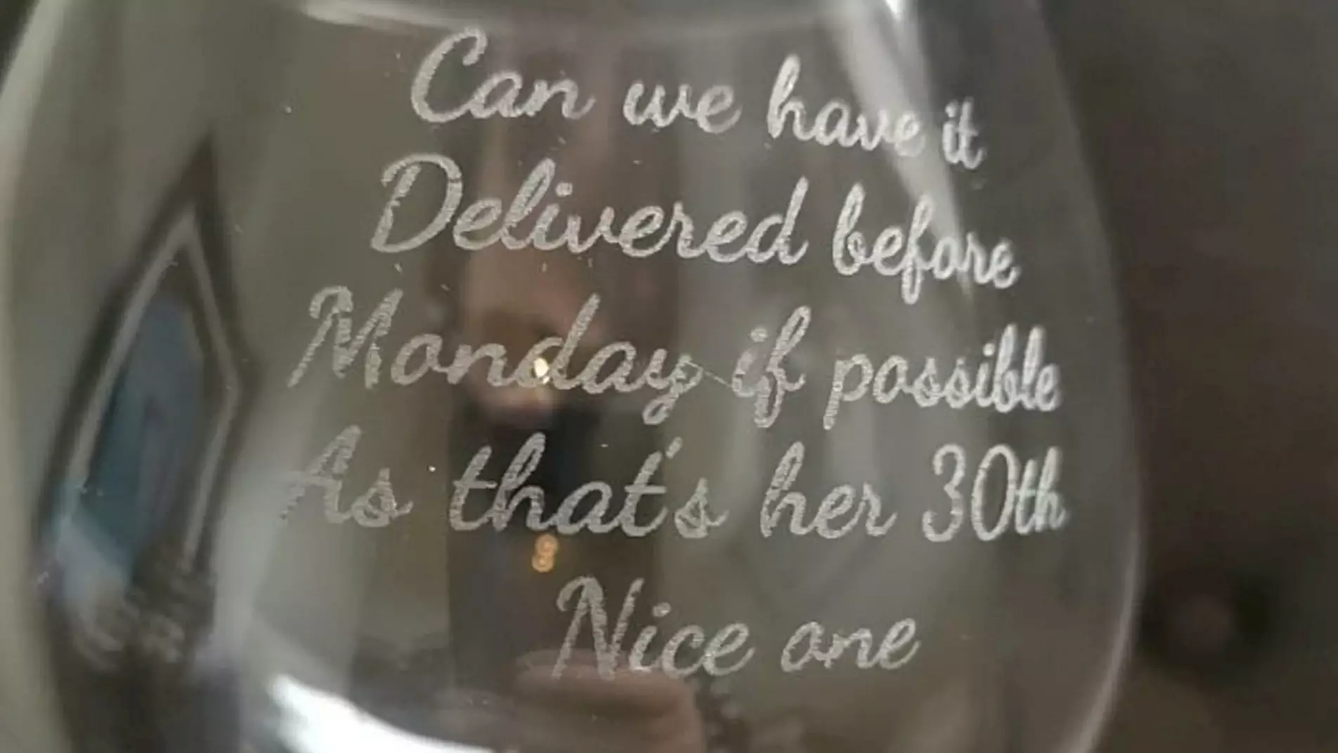 Man Accidentally Gets Delivery Instructions Engraved On Fiancée's Birthday Gift