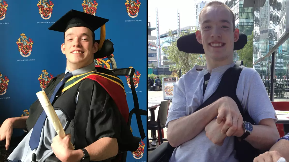 Student Who Can Only Write Using His Eyes Earns First-Class Degree