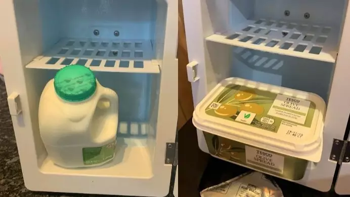 Argos Delivers Couple A 'Replacement Fridge' That's Too Small For A Pint Of Milk