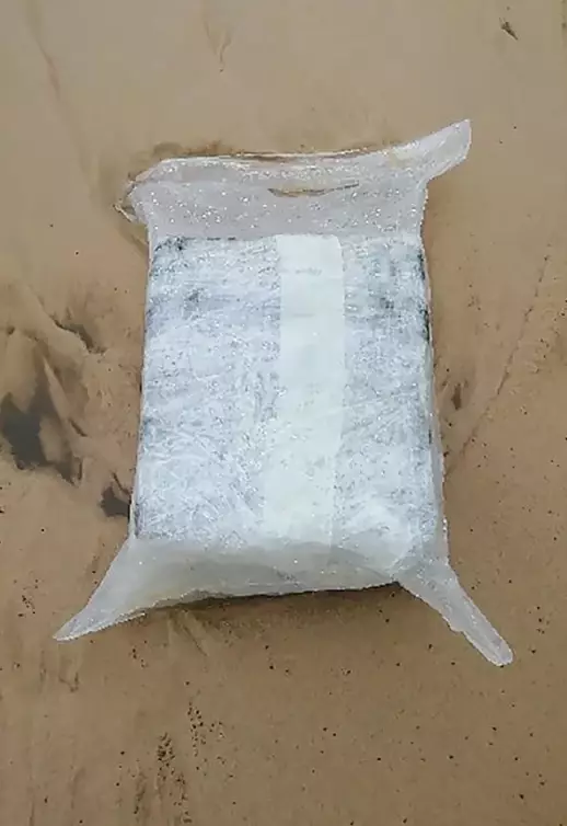 More than 760kg (1,657lb) of cocaine has washed up ashore in France.