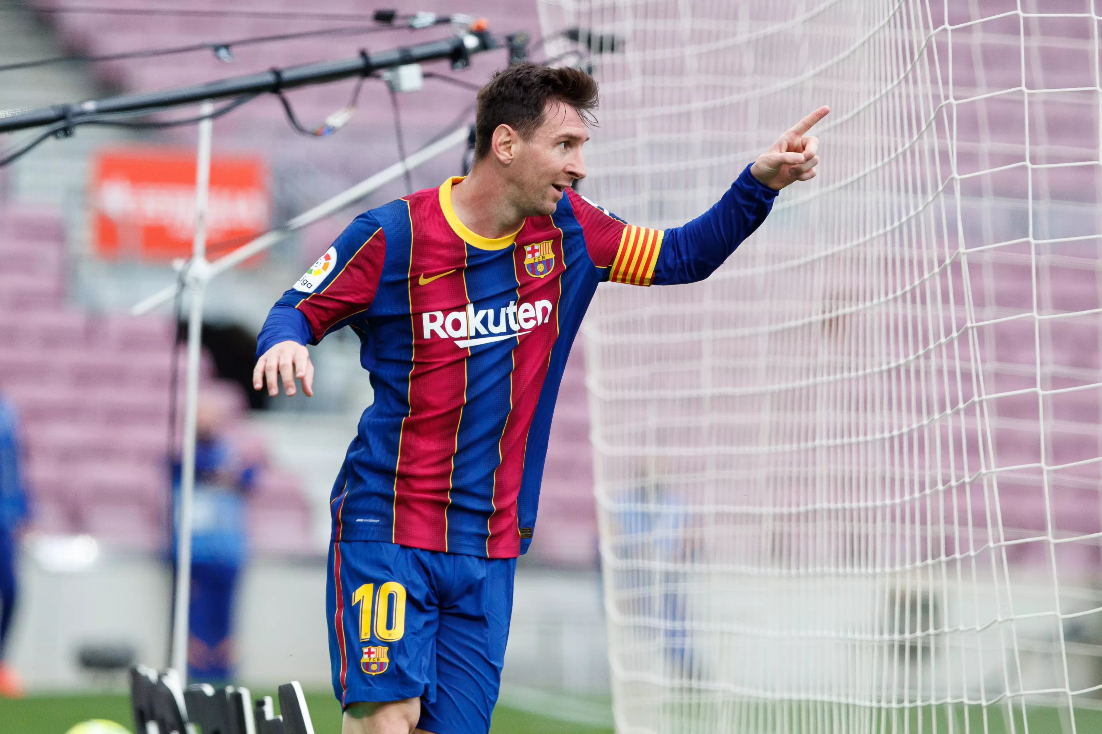Messi was integral to Barcelona once again last season despite questions over his future persisting. Image: PA Images