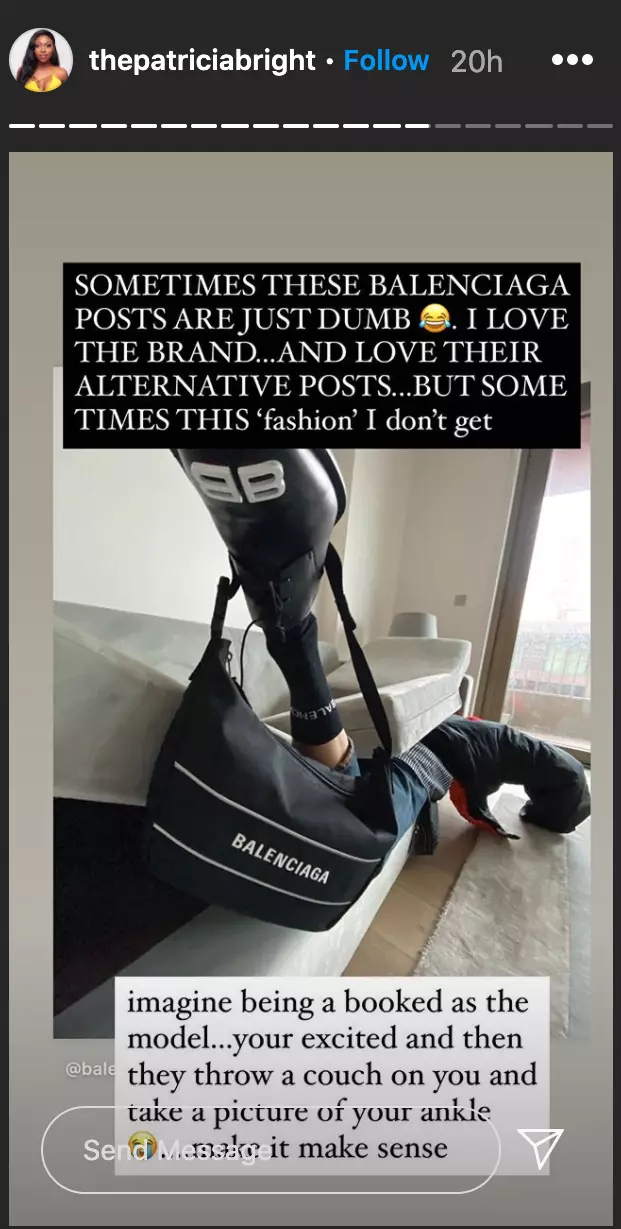 Confused followers were quick to mock the Balenciaga shoot (