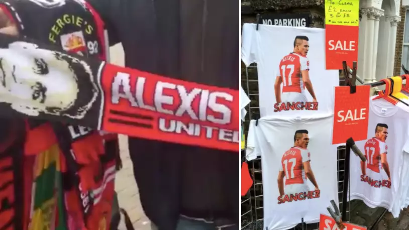 Alexis Sanchez Scarves Are Already On Sale At Old Trafford 