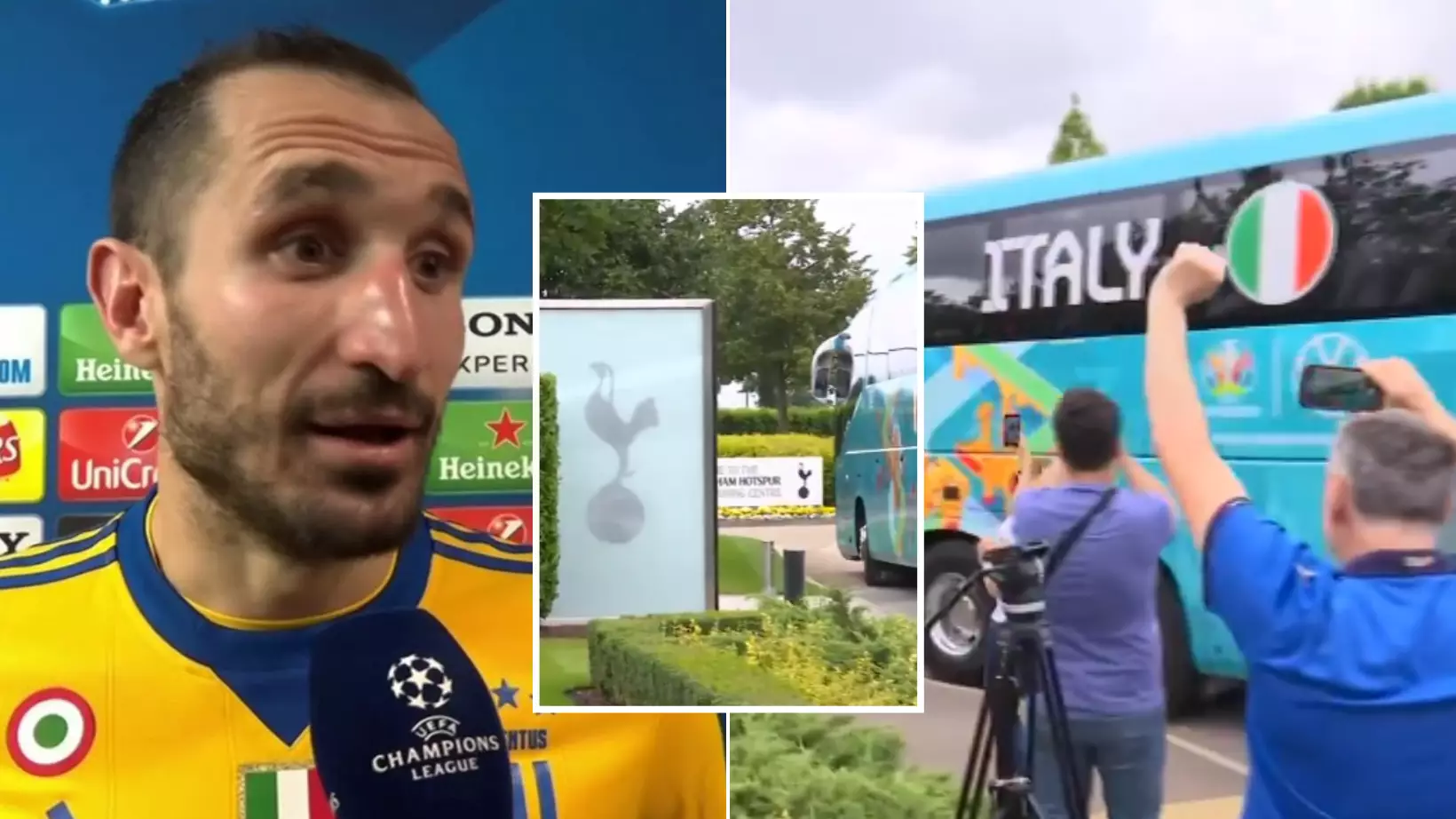 Fans Think Football Is Officially Coming Home As Italy Train At Tottenham's Base Ahead Of Final