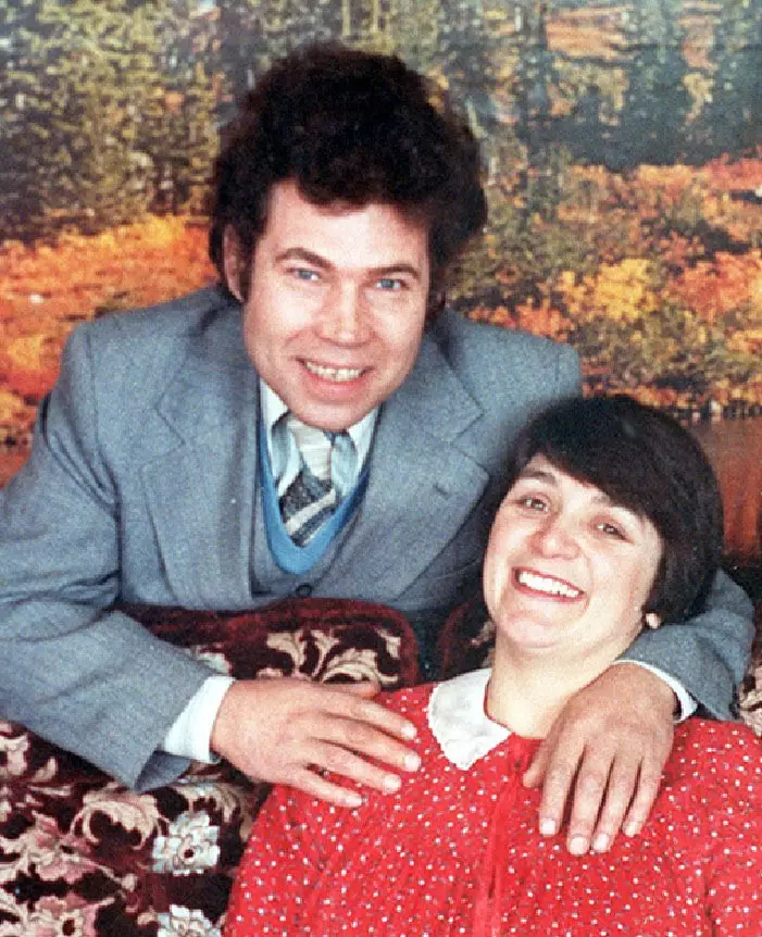 Fred West, pictured with wife Rosemary, was charged with 12 murders (