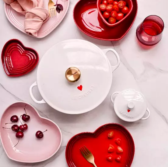 The Le Creuset collection is perfect for Valentine's Day (