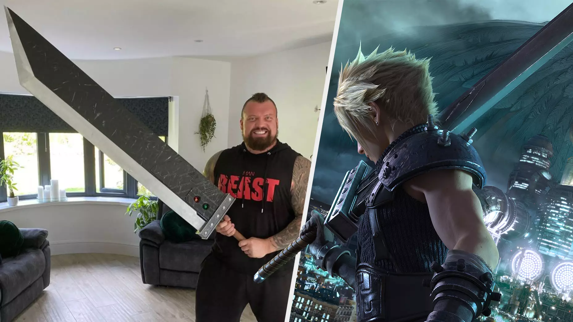 Eddie Hall Owns A Buster Sword Replica But It’s Making Fans Nervous