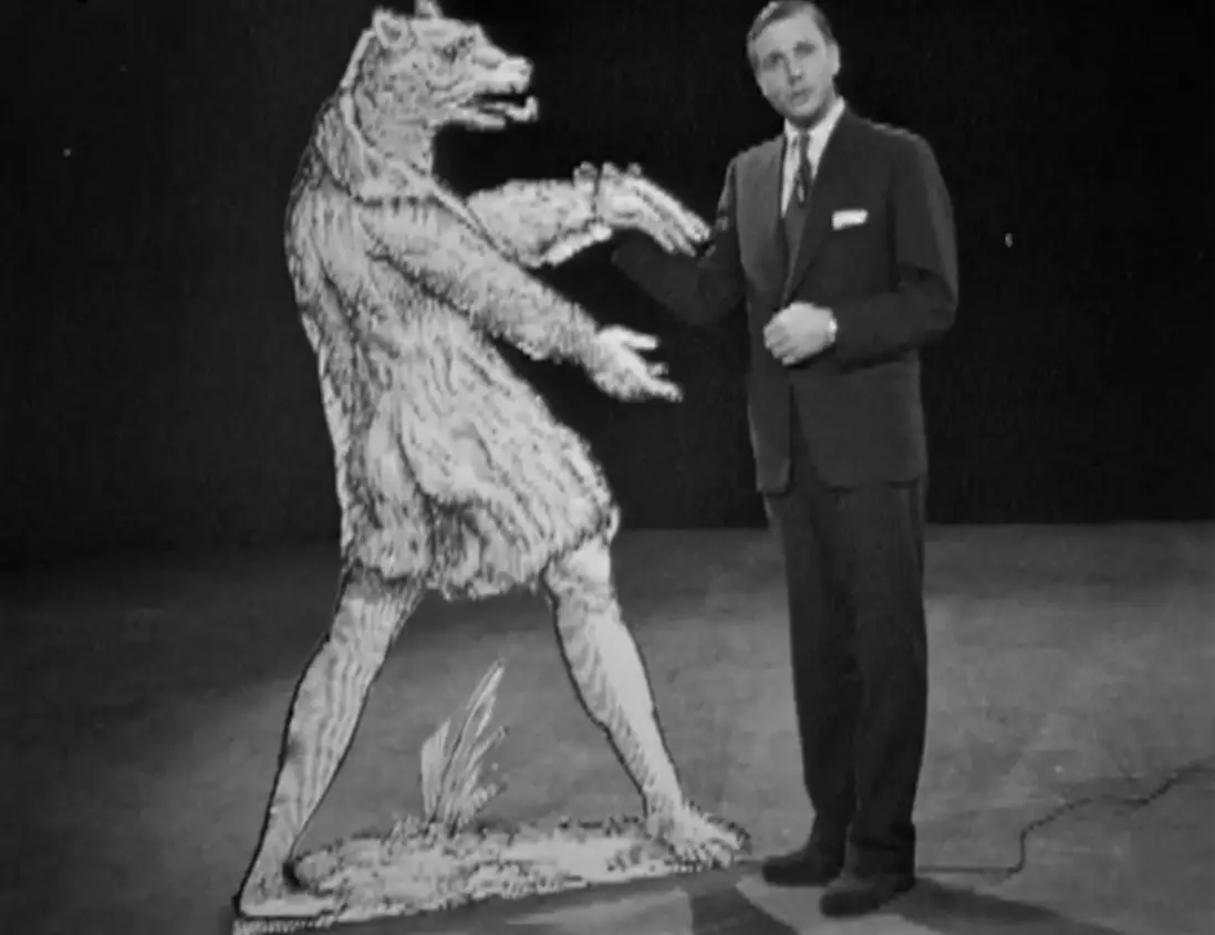 Attenborough in Zoo Quest to Madagascar (1961).