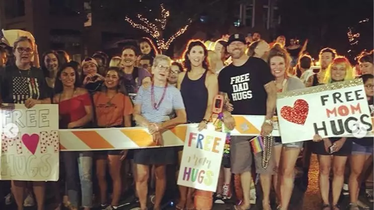 Christian Group Offers 'Free Mom Hugs' At Austin Pride Parade