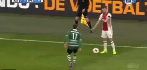 WATCH: Ajax Player Joel Veltman's Incredible Moment Of Unsportsmanlike Behaviour