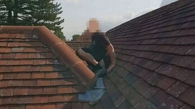 Builder Takes A Dump On Man's Roof And Shares Photos Online