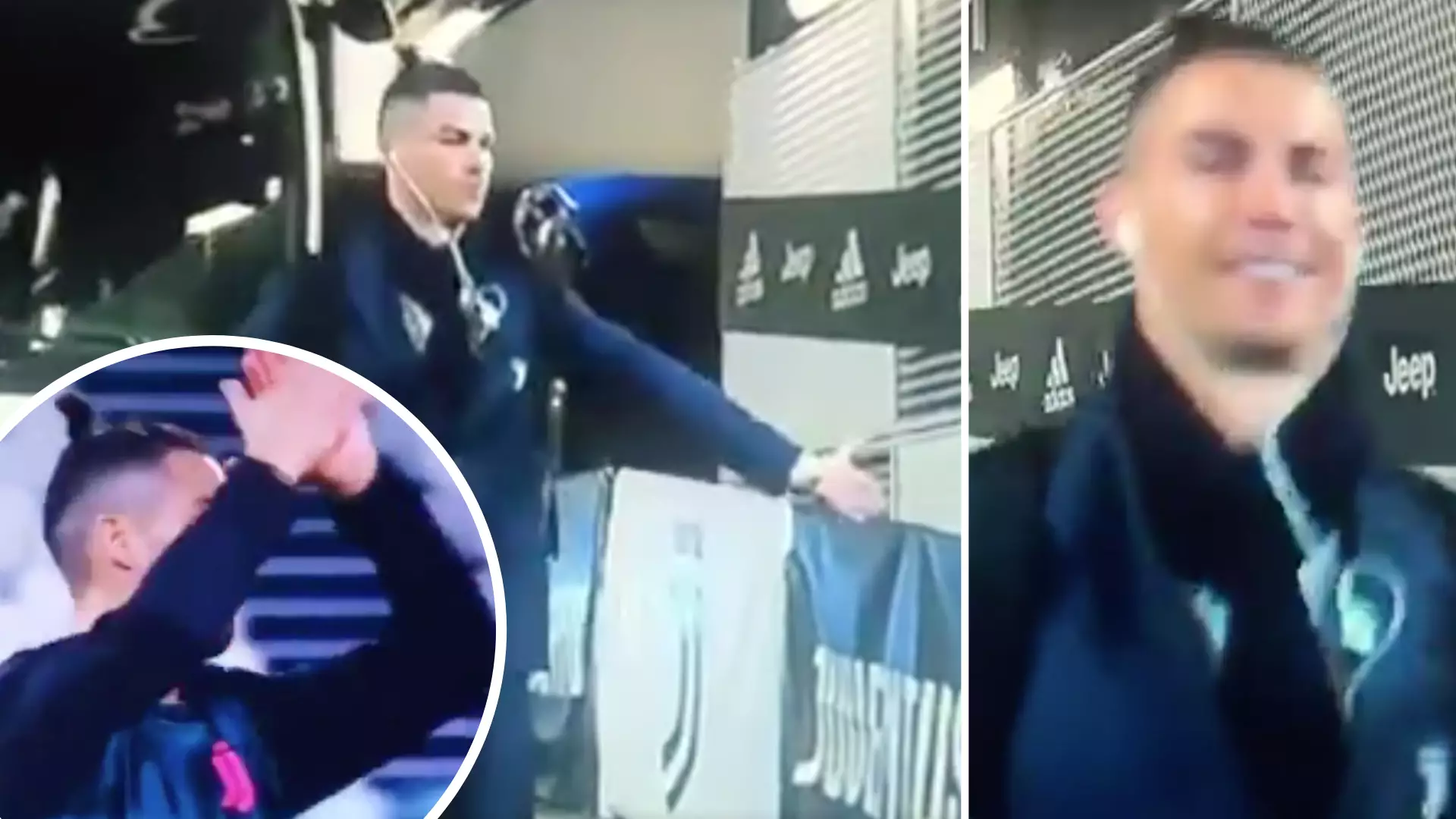 Cristiano Ronaldo High Fives Non-Existent Fans And Applauds In Empty Stadium After Juventus Win