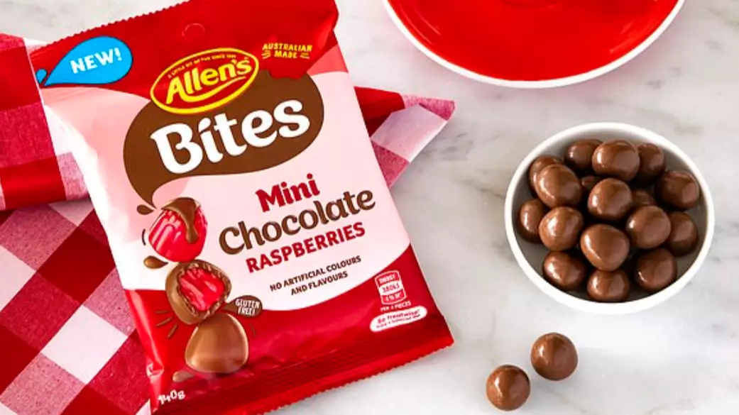 Allen's Transforms Raspberries Lollies Into Bite Sized Chocolate Snacks