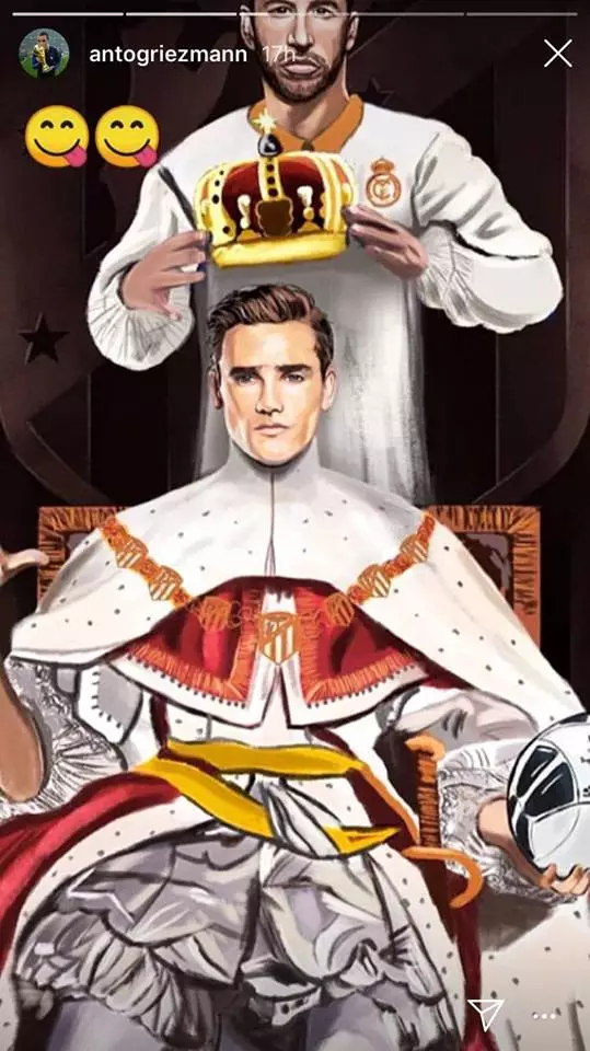 Griezmann is the new king of Madrid. Image: Instagram