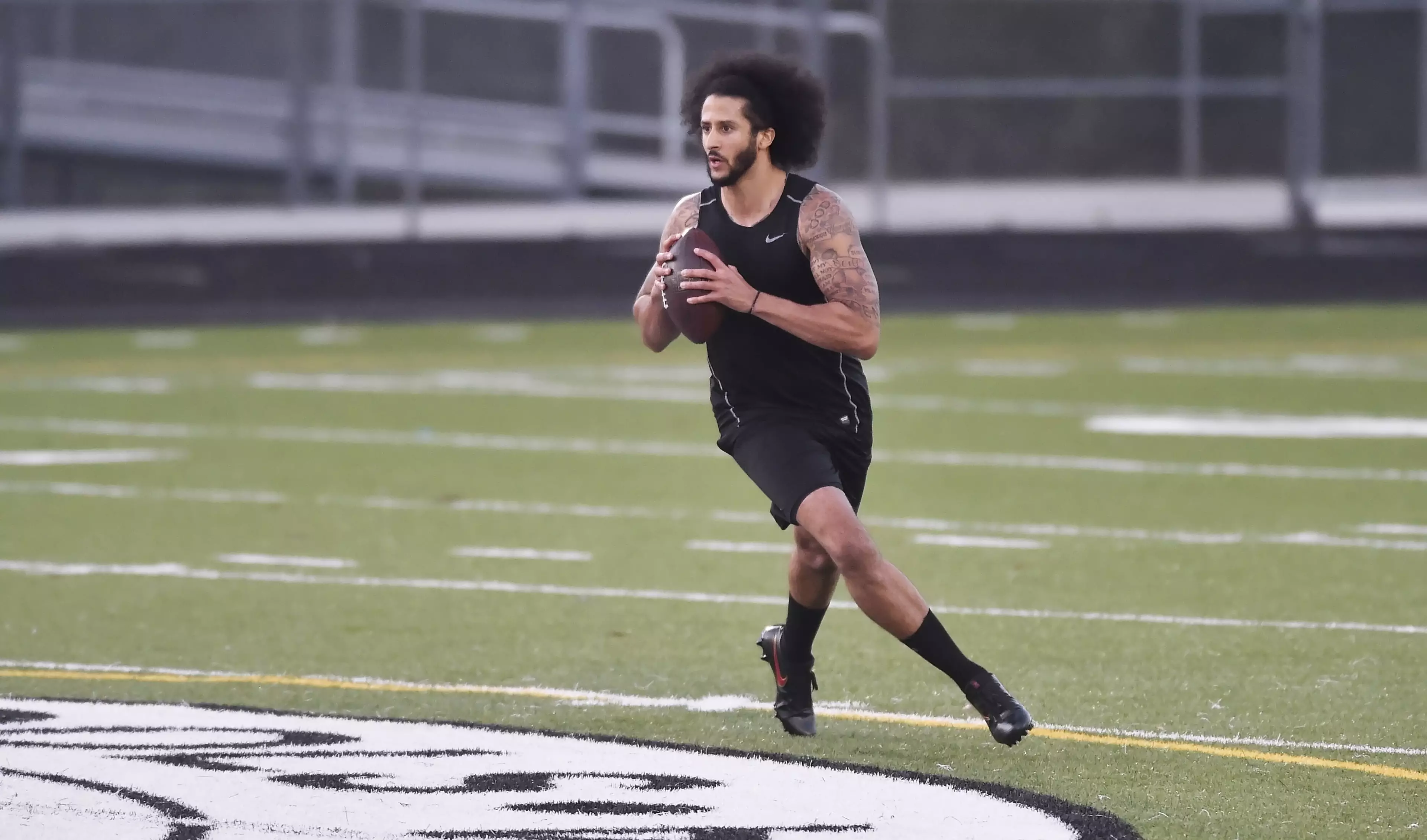 Colin Kaepernick worked out in at a high school instead of at the Atlanta Falcons' facility as previously arranged