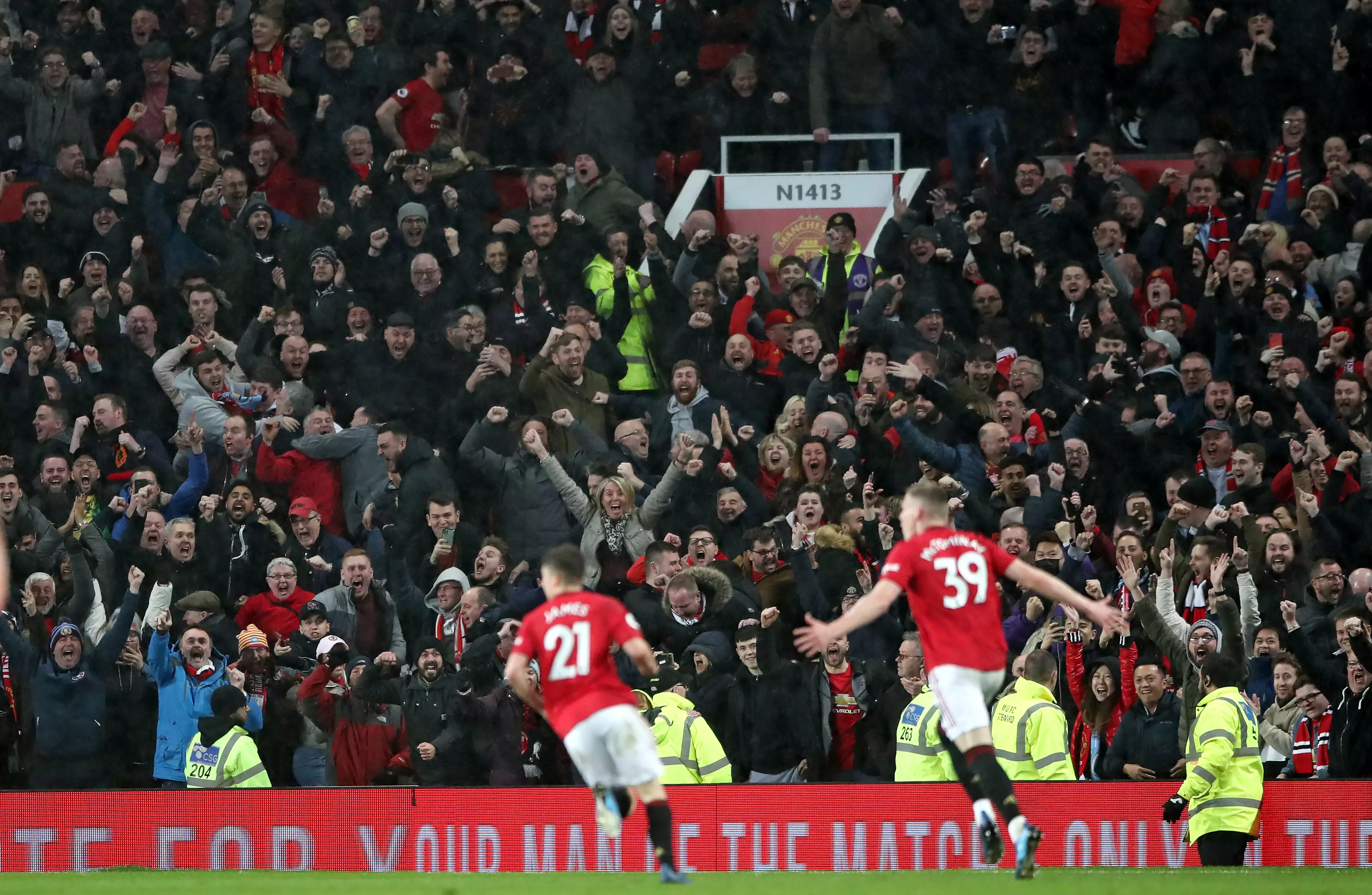 The Manchester derby wouldn't have been the same without fans. Image: PA Images