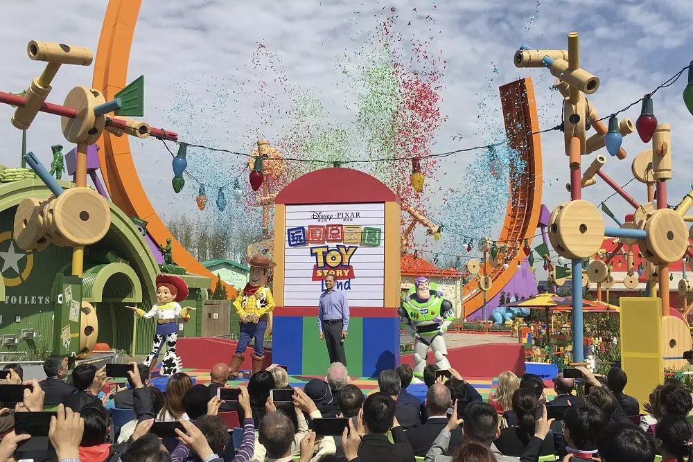 Disney CEO Bob Iger unveils the attraction.