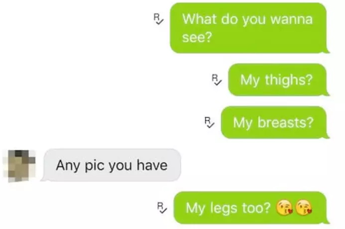 Girl Has Spot On Response To Bloke Pestering Her For Nudes