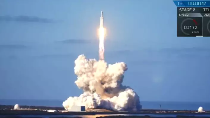 The World's Most Powerful Rocket Has Successfully Launched Into Space 