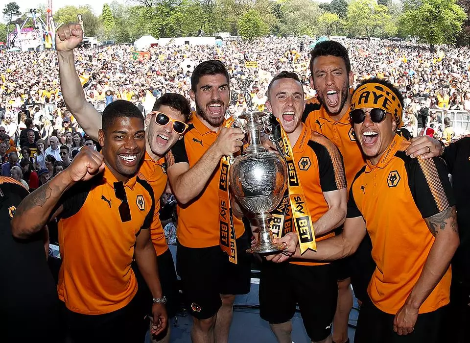 Wolves came up as Championship champions. Image: PA Images