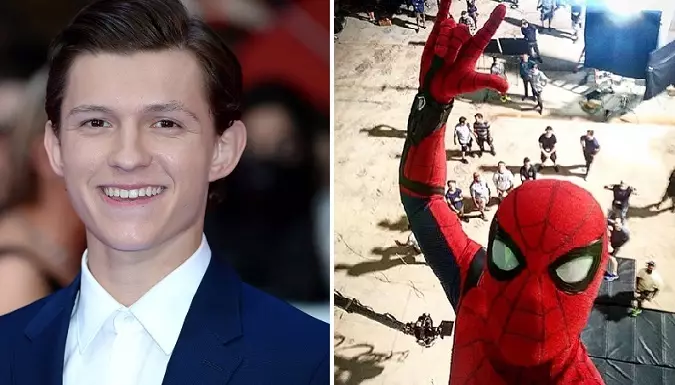 Tom Holland Shared An Awesome Spider-Man Selfie From The Set Of The New Film