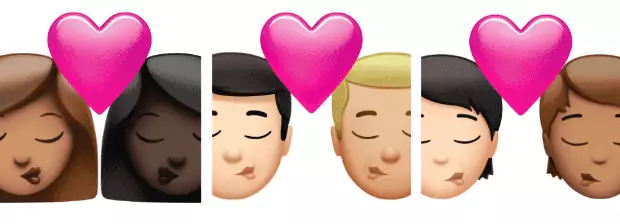 The romantic emojis have become more diverse (