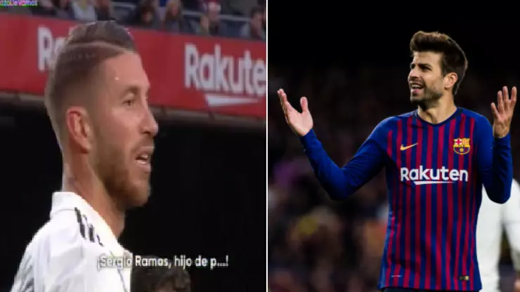 Barcelona Fans Chant Insult To Sergio Ramos, Gerard Pique Reacts Brilliantly 