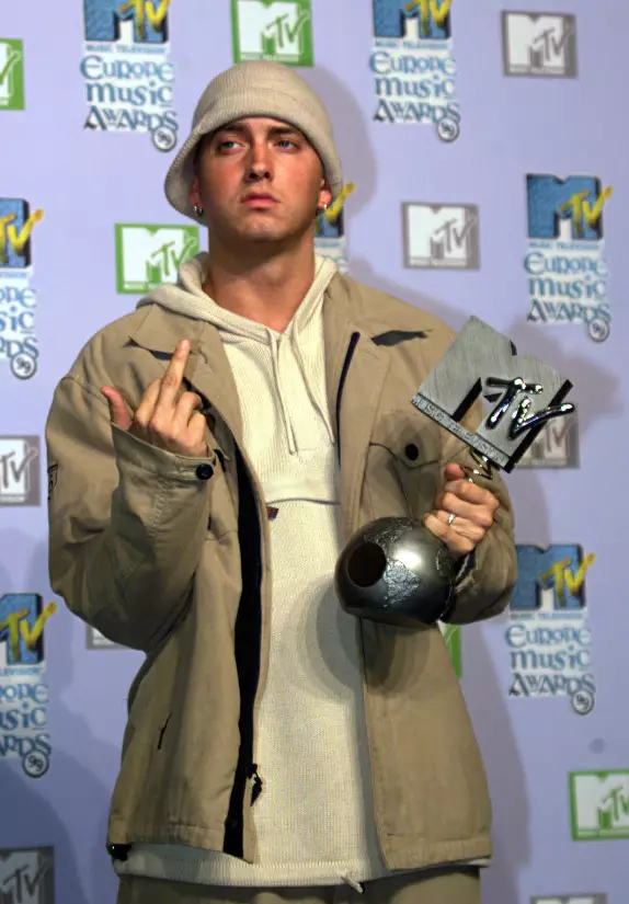Just one of Eminem's many awards during his career