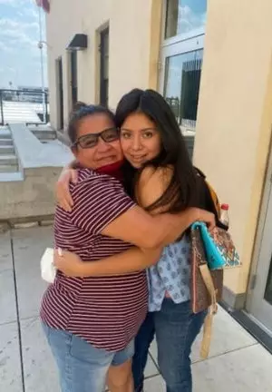 Jacqueline Hernandez has been reunited with her mother.
