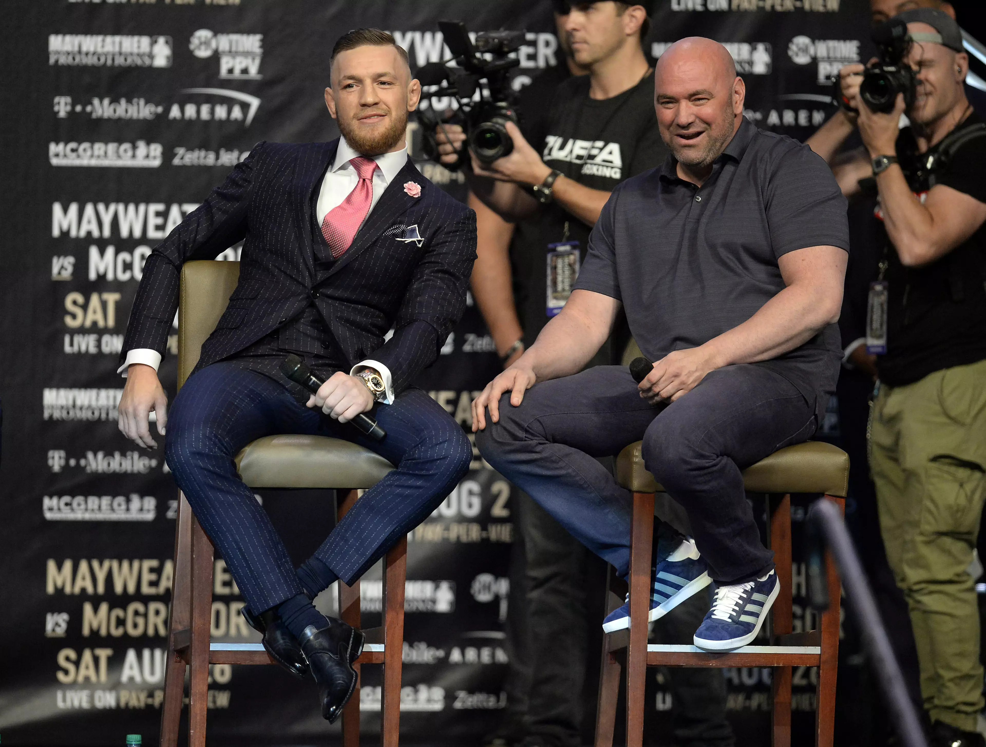 Dana White and Conor McGregor have engaged in a war of words on social media.